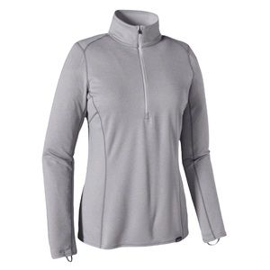 Patagonia Women’s Light Gray Midweight Capilene Baselayer Quarter Zip - Large